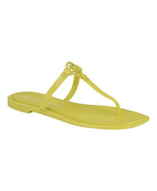 【送料無料】 カルバンクライン レディース サンダル シューズ Women's Edhen Open-toe Casual Flat Sandals Yellow
