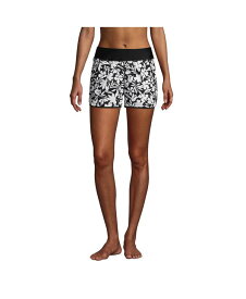 【送料無料】 ランズエンド レディース ハーフパンツ・ショーツ ボトムス Women's 3" Quick Dry Elastic Waist Board Shorts Swim Cover-up Shorts with Panty Black havana floral