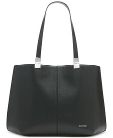 【送料無料】 カルバンクライン レディース トートバッグ バッグ Granite Tote Bag with Magnetic Snap Black/silver