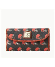 【送料無料】 ドーネイアンドバーク レディース クラッチバッグ バッグ Women's Cleveland Browns Team Color Continental Clutch Red Black