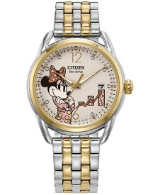 【送料無料】 シチズン レディース 腕時計 アクセサリー Eco-Drive Women's Disney Empowered Minnie Mouse Two-Tone Stainless Steel Bracelet Watch 36mm No Color