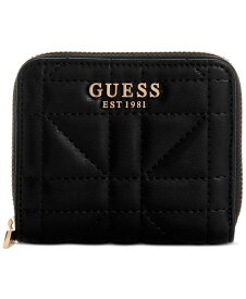 【送料無料】 ゲス レディース 財布 アクセサリー Assia SLG Small Zip Around Wallet Black