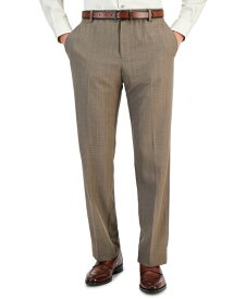 【送料無料】 ペリーエリス メンズ カジュアルパンツ ボトムス Men's Modern-Fit Stretch Solid Resolution Pants Lt/pas Bwn