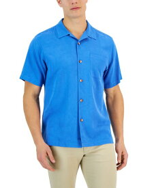 【送料無料】 トッミーバハマ メンズ シャツ トップス Men's Al Fresco Tropics Silk Short-Sleeve Shirt Palace Blu