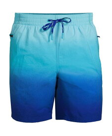 【送料無料】 ランズエンド メンズ ハーフパンツ・ショーツ 水着 Men's 7" Volley Swim Trunks Turquoise/electric blue ombre