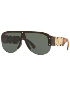 【送料無料】 ヴェルサーチ メンズ サングラス・アイウェア アクセサリー Men's Sunglasses VE4391 48 HAVANA/DARK GREEN