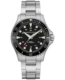 【送料無料】 ハミルトン メンズ 腕時計 アクセサリー Men's Swiss Automatic Khaki Navy Scuba Stainless Steel Bracelet Watch 43mm Stainless Steel