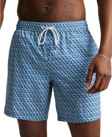 【送料無料】 ボノボス メンズ ハーフパンツ・ショーツ 水着 Men's Riviera UPF 50+ Printed 7" Swim Trunks Terazza Tiles