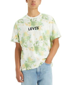 【送料無料】 リーバイス メンズ Tシャツ トップス Men's Relaxed-Fit Paint Splatter Logo T-Shirt Headline L