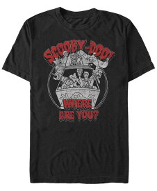 【送料無料】 フィフスサン メンズ Tシャツ トップス Scooby-Doo Men's Where Are You Spooky Monster Van Short Sleeve T-Shirt Black