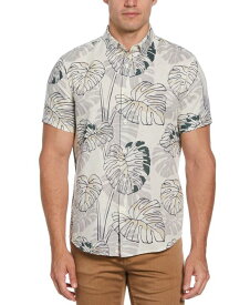 【送料無料】 ペリーエリス メンズ シャツ トップス Men's Leaf-Print Shirt Birch