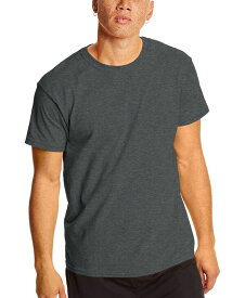 【送料無料】 ヘインズ メンズ Tシャツ トップス X-Temp Men's Short Sleeve Crewneck T-Shirt 2-Pack Charcoal