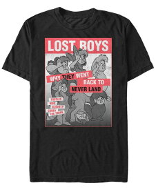 【送料無料】 フィフスサン メンズ Tシャツ トップス Disney Men's Peter Pan Lost Boys Classic Group Shot Poster Short Sleeve T-Shirt Black