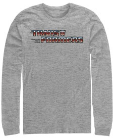 【送料無料】 フィフスサン メンズ Tシャツ トップス Men's Transformers Generations Autobot Logo Long Sleeve T-shirt Athletic Heather
