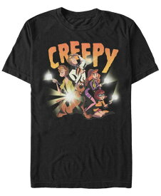 【送料無料】 フィフスサン メンズ Tシャツ トップス Scooby-Doo Men's Creepy Flashlight Group Short Sleeve T-Shirt Black