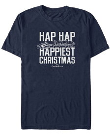【送料無料】 フィフスサン メンズ Tシャツ トップス Men's National Lampoon Christmas Vacation Happiest Christmas Short Sleeve T-shirt Navy