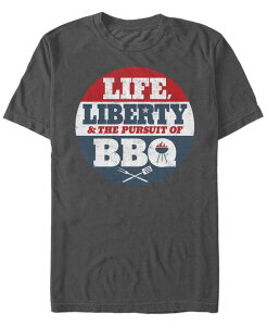 �t�B�t�X�T�� �����Y �g�b�v�X T�V���c Fifth Sun Men's Pursuit of Barbecue Short Sleeve Crew T-shirt Charcoal �`���R�[��