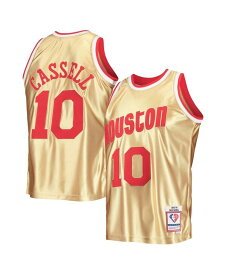 【送料無料】 ミッチェル&ネス メンズ シャツ トップス Men's Sam Cassell Gold Houston Rockets 75th Anniversary 1993-94 Hardwood Classics Swingman Jersey Gold