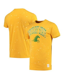 IWi g uh Y gbvX TVc Original Retro Brand Men's Gold Kentucky State Thorobreds Bleach Splatter T-shirt Gold S[h