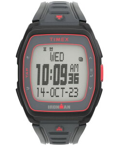 ^CbNX Y ANZT[ rv Black Timex Unisex Ironman T300 Digital Black Silicone Strap 42mm Watch