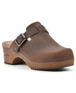 zCg}Ee fB[X V[Y T_ White Mountain Women's Behold Clogs Brown Leather uE