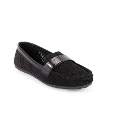 【送料無料】 グロリアバンデービルト レディース スリッポン・ローファー シューズ Women's Evelyn Knit Slip-On Loafers Black