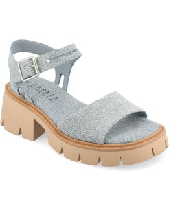 Wl RNV fB[X V[Y T_ vbgtH[ Journee Collection Women's Tillee Treaded Outsole Platform Sandals Light Denim fj