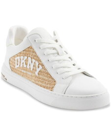 【送料無料】 ダナ キャラン ニューヨーク レディース スニーカー シューズ Women's Abeni Arch Raffia Logo Low-Top Sneakers White/ Natural