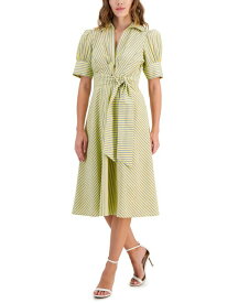 【送料無料】 タハリエーエスエル レディース ワンピース トップス Women's Short-Sleeve Tie-Waist Midi Dress Lemonade/b