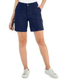 【送料無料】 スタイルアンドコー レディース ハーフパンツ・ショーツ ボトムス Women's Comfort-Waist Cargo Shorts Industrial Blue