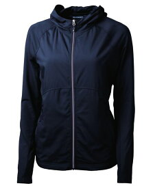 【送料無料】 カッターアンドバック レディース ジャケット・ブルゾン アウター Plus Size Adapt Eco Knit Hybrid Recycled Full Zip Jacket Navy Blue