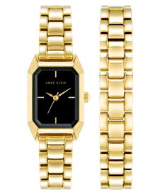 【送料無料】 アンクライン レディース 腕時計 アクセサリー Women's Quartz Gold-Tone Alloy Watch Set 20.5mm Gold-Tone