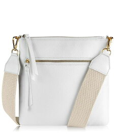 【送料無料】 ギギニューヨーク レディース ショルダーバッグ バッグ Kit Leather Messenger Bag White