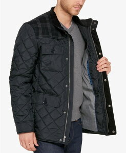 �R�[���n�[�� �����Y �A�E�^�[ �W���P�b�g�E�u���]�� �L���e�B���O �W���P�b�g Cole Haan Mixed Media Quilted Jacket Black �u���b�N