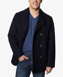 �i�E�e�B�J �����Y �A�E�^�[ �W���P�b�g�E�u���]�� �R�[�g Nautica Men's Three-Button Peacoat Dark Navy �l�C�r�[