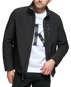 JoNC Y AE^[ WPbgEu] WPbg Calvin Klein Men's Infinite Stretch Soft Shell Jacket Black ubN