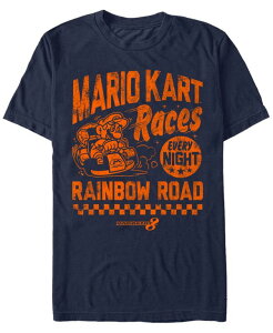 �t�B�t�X�T�� �����Y �g�b�v�X T�V���c Fifth Sun Men's Nintendo Race Nights Short Sleeve T-shirt Navy �l�C�r�[
