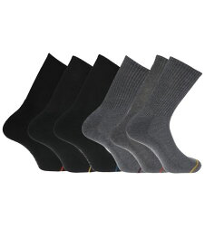 【送料無料】 ドッカーズ メンズ 靴下 アンダーウェア Men's Performance Socks - 6-Pairs Cushioned Athletic & Dress Crew Socks for Men Black/grey