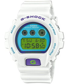 【送料無料】 ジーショック メンズ 腕時計 アクセサリー Men's Digital White Resin Strap Watch 50mm DW6900RCS-7 White