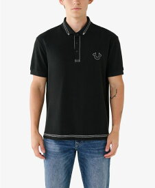 【送料無料】 トゥルーレリジョン メンズ ポロシャツ トップス Men's Big T Embro Polo Shirt Black