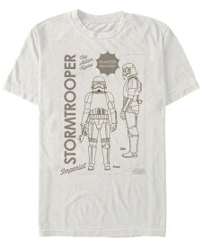 【送料無料】 フィフスサン メンズ Tシャツ トップス Star Wars Men's Mandalorian Storm Trooper Toy Action Figure T-shirt Natural