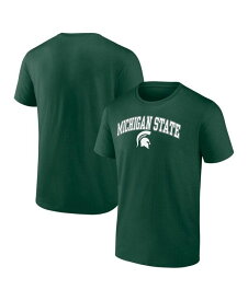 【送料無料】 ファナティクス メンズ Tシャツ トップス Men's Green Michigan State Spartans Campus T-shirt Green
