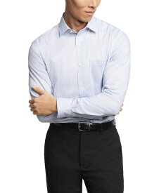 【送料無料】 ヴァンハウセン メンズ シャツ トップス Men's Regular Fit Ultra Wrinkle Resistant Flex Collar Dress Shirt Sea Blue Multi