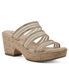 【送料無料】 クリフバイホワイトマウンテン レディース パンプス シューズ Bianna Cork Wedge Natural Mesh