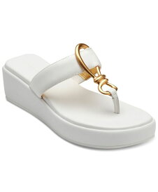 【送料無料】 ダナキャラン レディース サンダル シューズ Harlyn Hardware Wedge Sandals Bright White