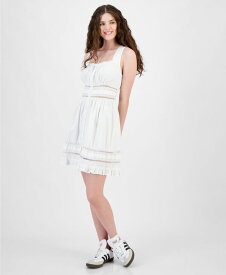 【送料無料】 アンドノウディス レディース ワンピース トップス Women's Sleeveless Crochet Trim Dress White