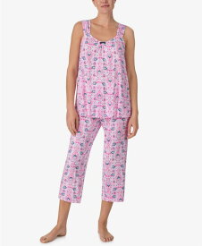 【送料無料】 エレントレイシー レディース ナイトウェア アンダーウェア Women's Sleeveless Cropped PJ Set Pink Damask