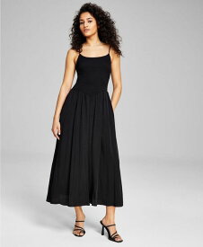 【送料無料】 アンドノウディス レディース ワンピース トップス Women's Sleeveless Smocked Maxi Dress Black