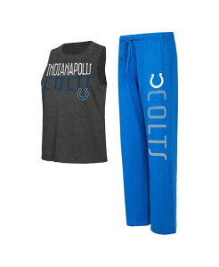 RZvc X|[c fB[X gbvX ^Ngbv pc Concepts Sport Women's Royal Black Distressed Indianapolis Colts Muscle Tank Top and Pants Lounge Set Royal Black ubN
