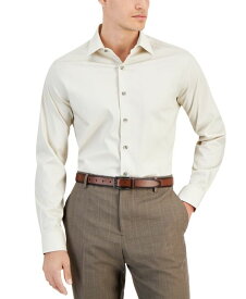 【送料無料】 アルファニ メンズ シャツ トップス Men's Slim-Fit Temperature Regulating Solid Dress Shirt Perfectly Pale